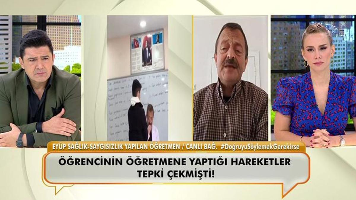 Gösterdiği tavırla takdir toplayan öğretmen Eyüp Sağlık, Neler Oluyor Hayatta’ya konuştu…
