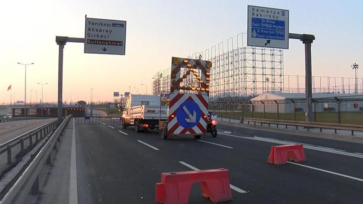 Tarihi Yarımada'da koşulacak maraton öncesi bazı yollar trafiğe kapatıldı