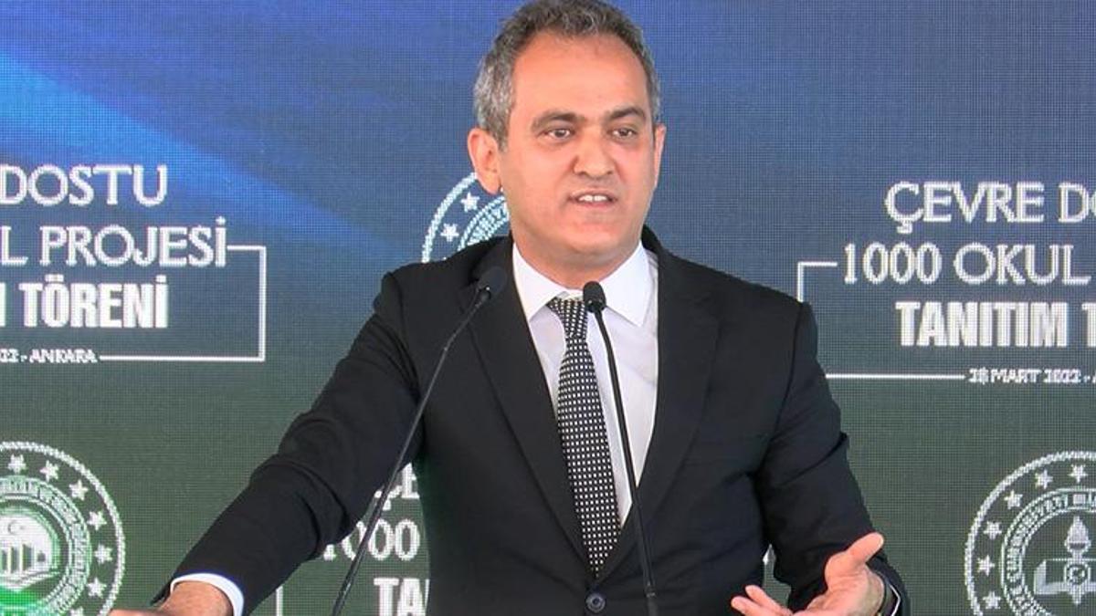 Milli Eğitim Bakanı Özer, 'Çevre Dostu Bin Okul' projesini tanıttı