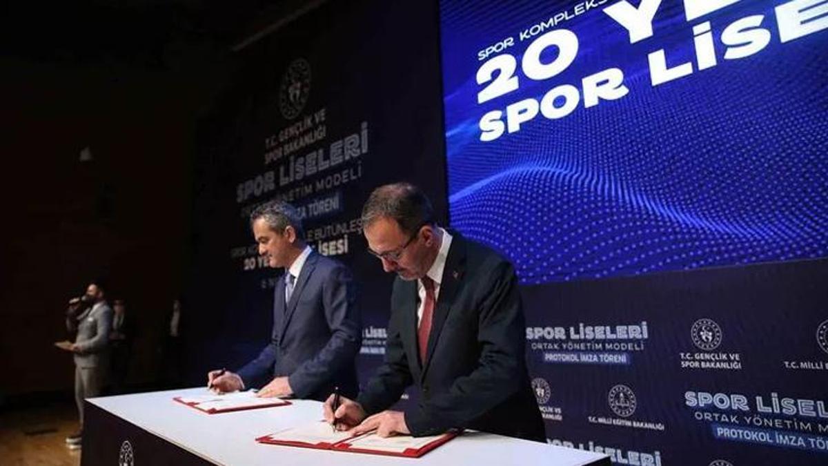 Spor liselerinde eğitim ile ilgili önemli imzalar atıldı!