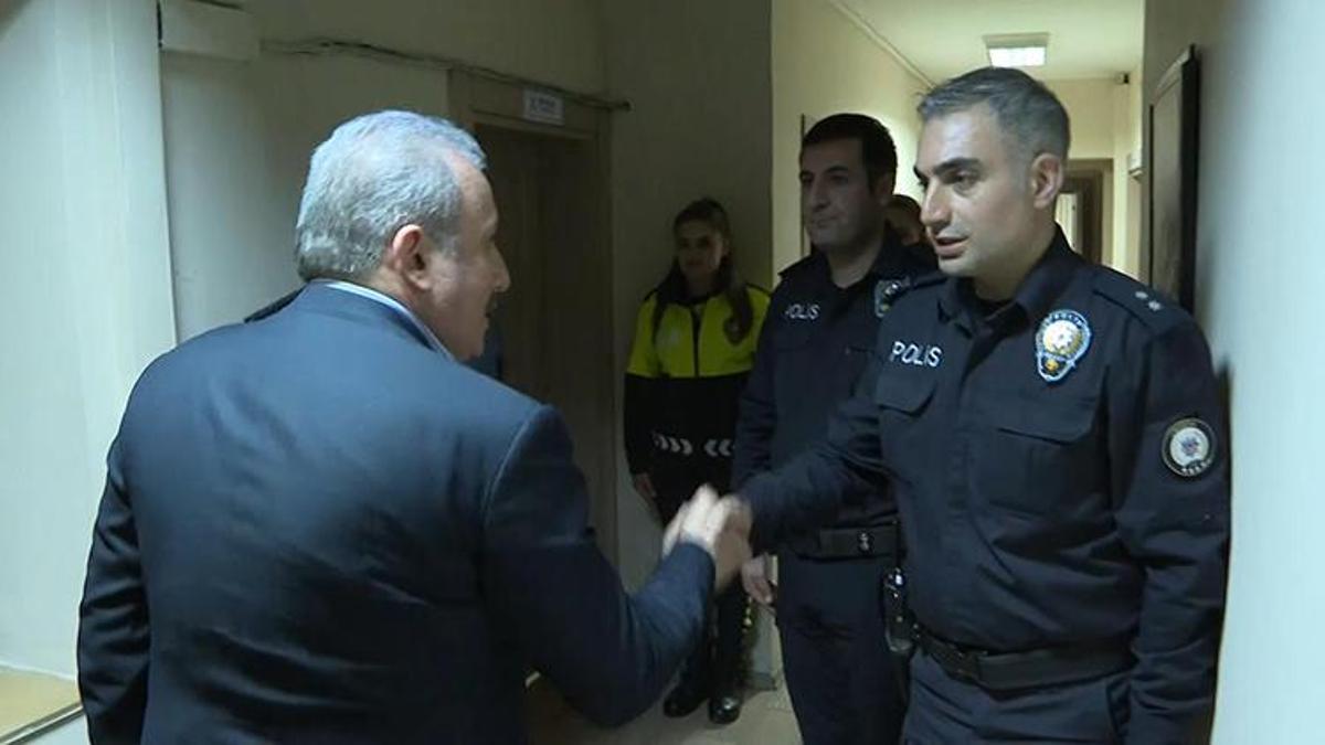 TBMM Başkanı Şentop’tan karakola sürpriz ziyaret