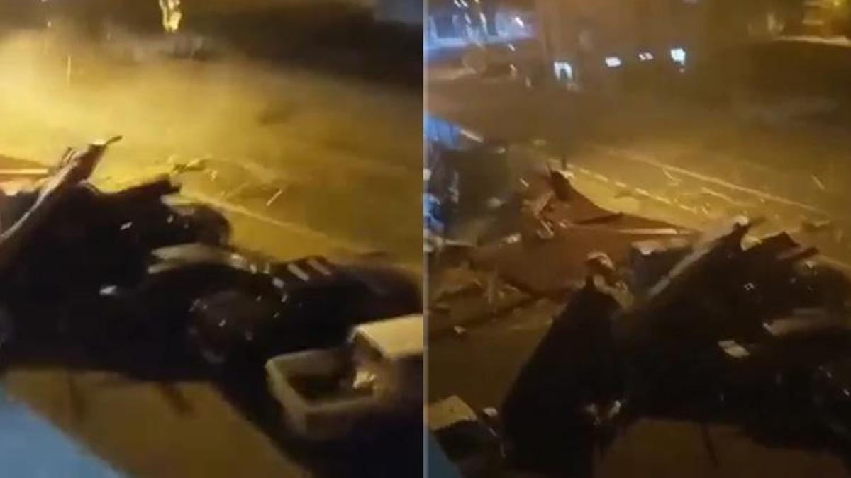 Artvin’de kuvvetli rüzgar, Trabzon'da kum fırtınası! Çatılar uçtu, araçlar zarar gördü