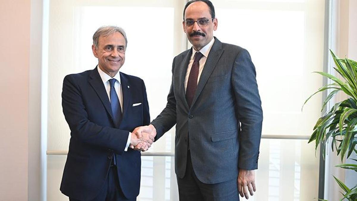 Sözcü Kalın, İtalya Dışişleri Genel Sekreteri Sequi ile bir araya geldi