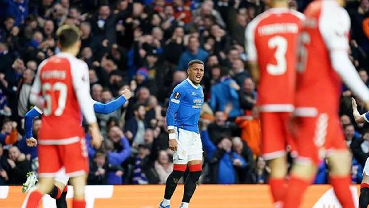 Braga 9 kişi kaldı! Rangers evinde uzatmalarla turladı