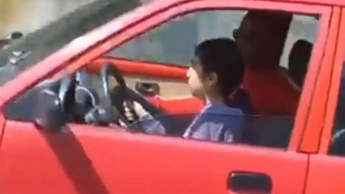 Maltepe’de trafikte çocuk sürücü