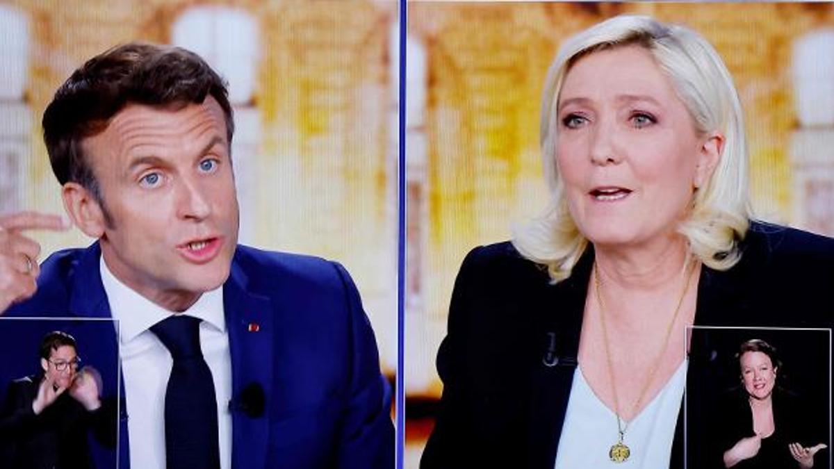 Macron ve Le Pen seçim düellosunda karşı karşıya geldi