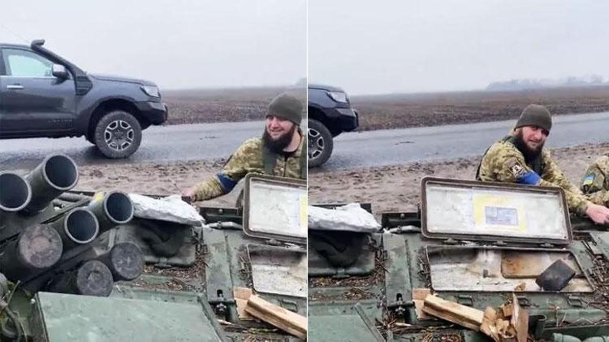 Ramazan Kadirov'u çileden çıkaran görüntüler! Çeçenler Ukrayna'da Rus tankını ele geçirdiler...