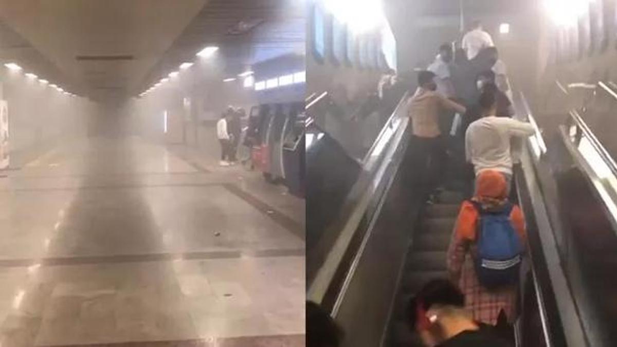 Taksim Metro İstasyonu’nda yangın! Ekipler sevk edildi
