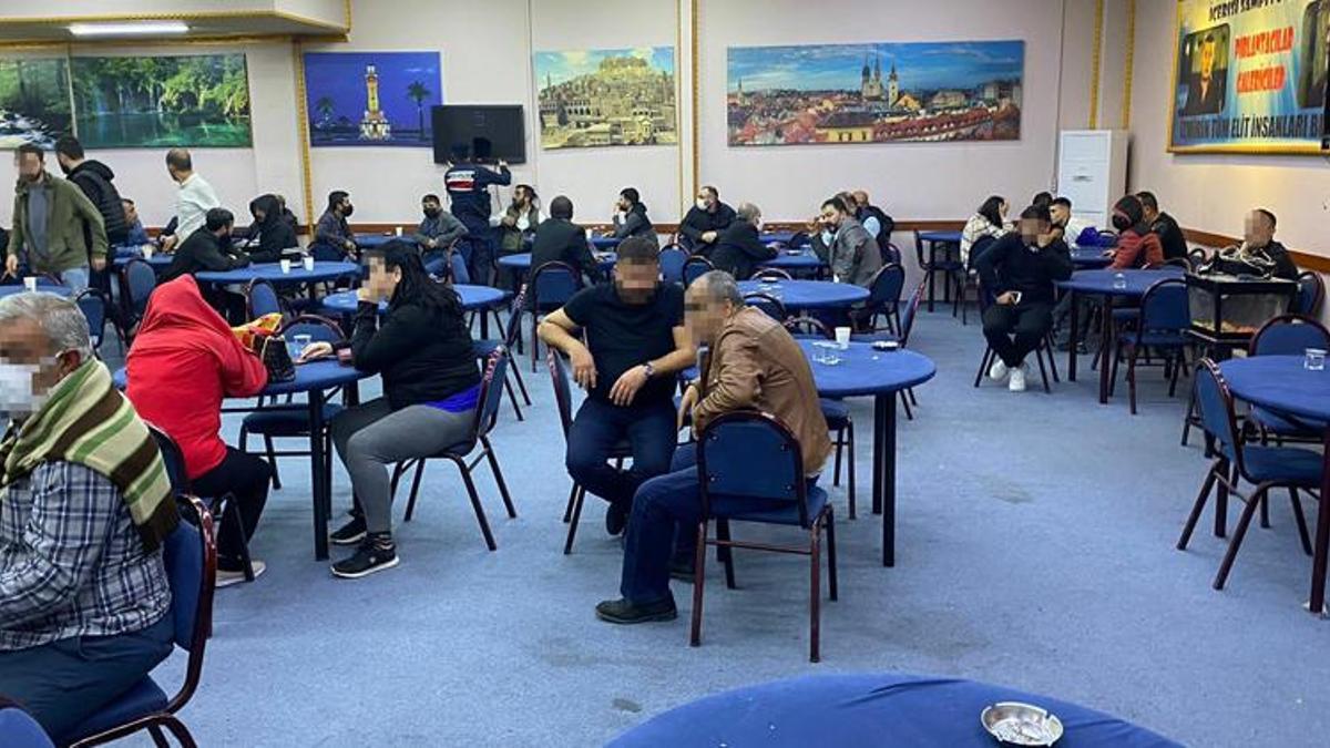 O binaya yine kumar baskını; 50 kişiye ceza yazıldı