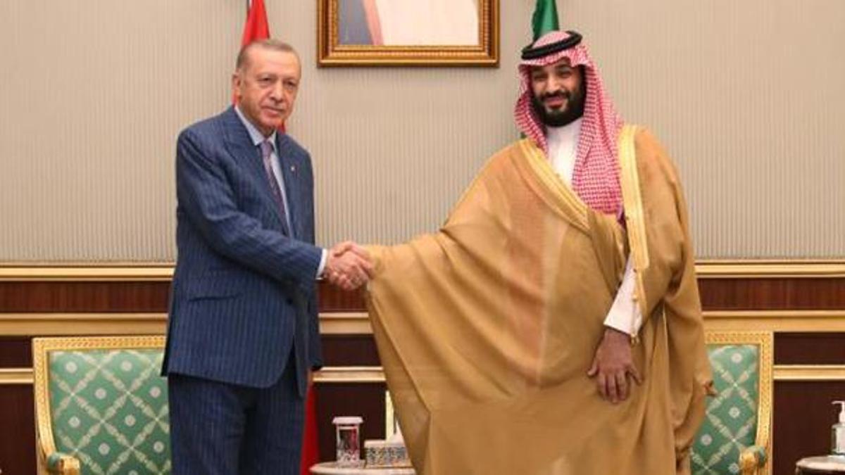 Cumhurbaşkanı Erdoğan, Suudi Arabistan Veliaht Prensi Selman’la görüştü