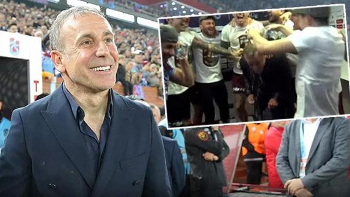 Trabzonspor'da Abdullah Avcı'dan 'şampiyonluk' açıklaması! Futbolcular yayını bastı