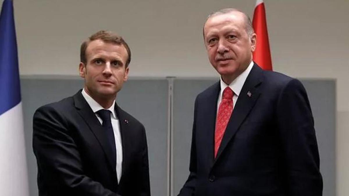 Cumhurbaşkanı Erdoğan Fransız mevkidaşı Macron ile görüştü