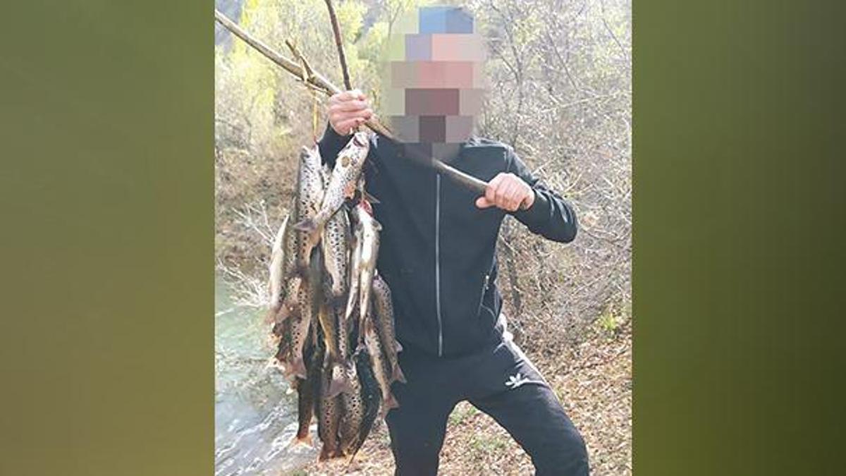 Kaçak balık avlayan kişiye 2 bin 525 lira ceza