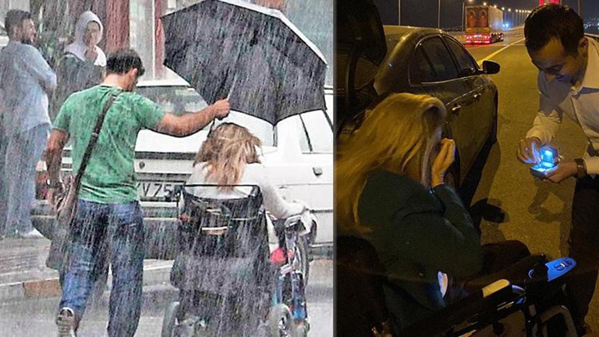 Bu fotoğrafla Türkiye'de gündem olmuşlardı... Aynı şemsiye altından dünyaevine!