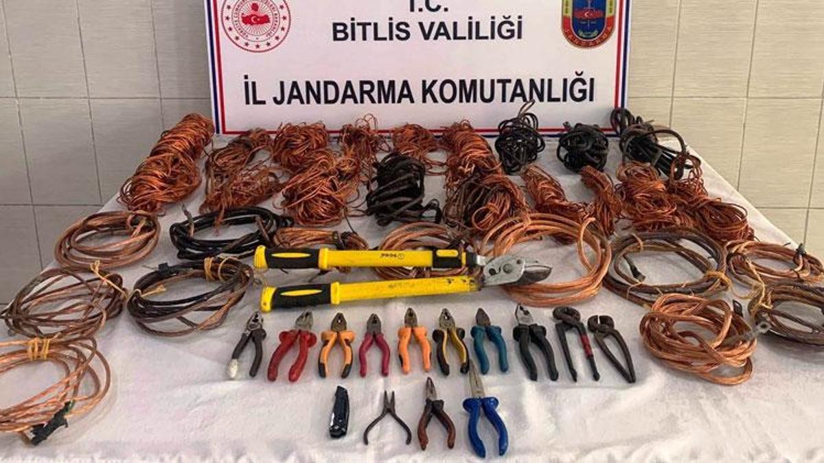 Bitlis'te 'hırsızlık' operasyonu; 8 gözaltı