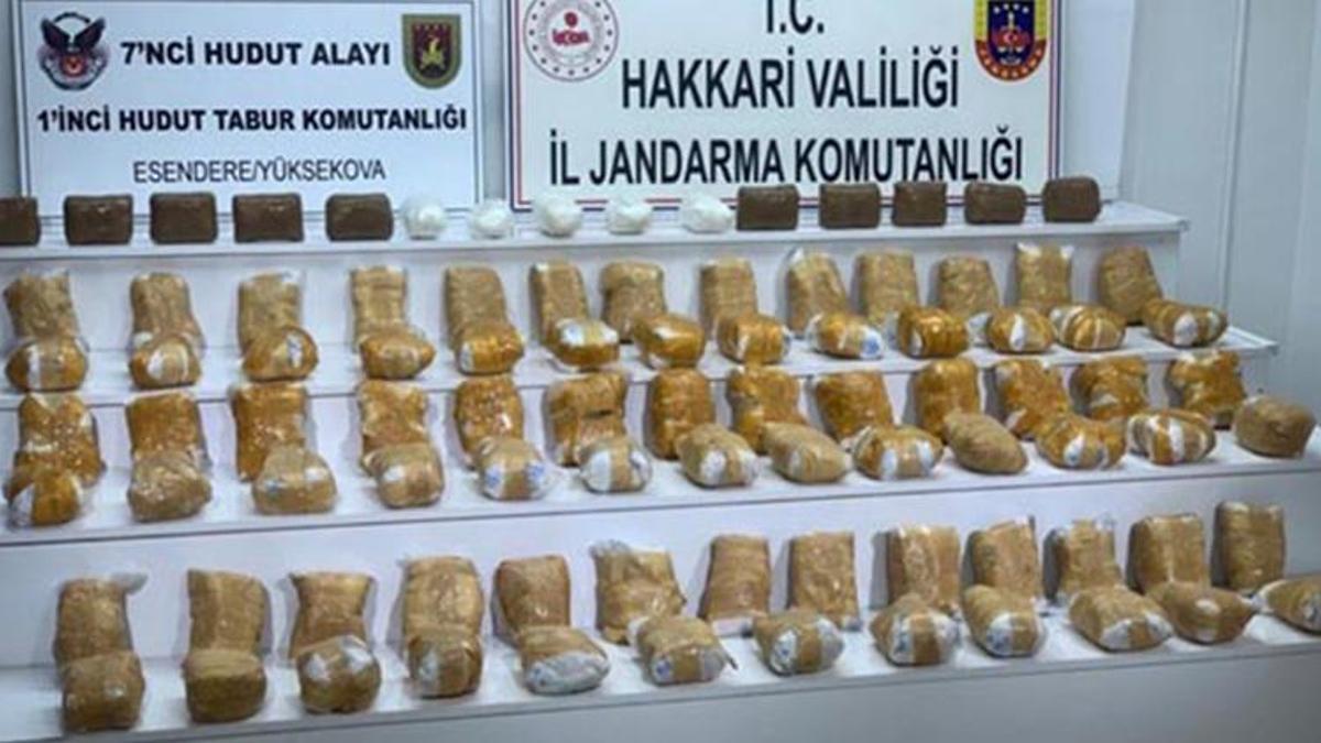 MSB: 185,7 kilo uyuşturucu ele geçirildi