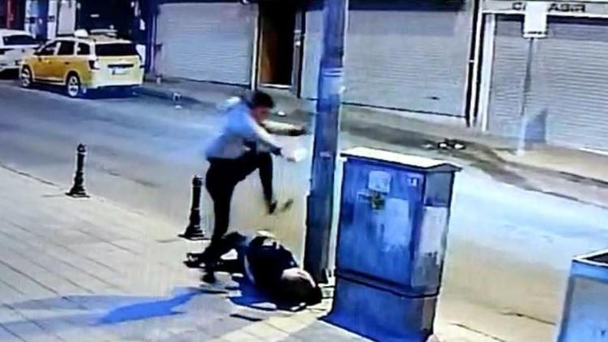 'Laf atma' kavgası! Dehşet anları kameraya yansıdı