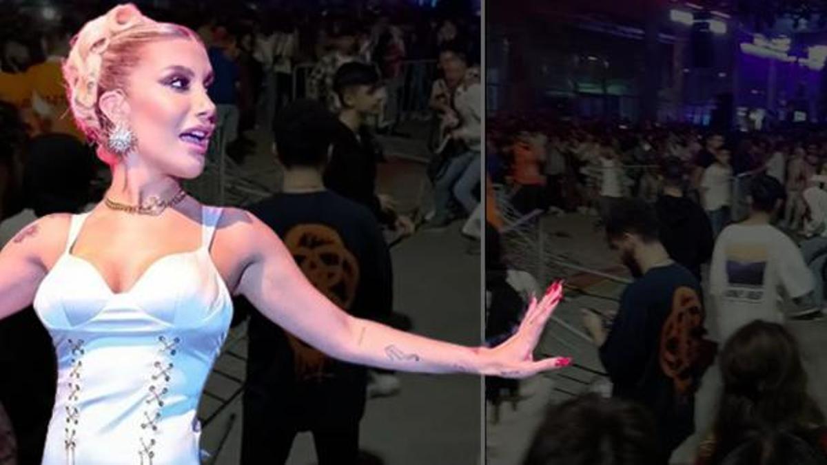 İrem Derici konserinde olay çıktı! Demir çubuklarla birbirlerine girdiler