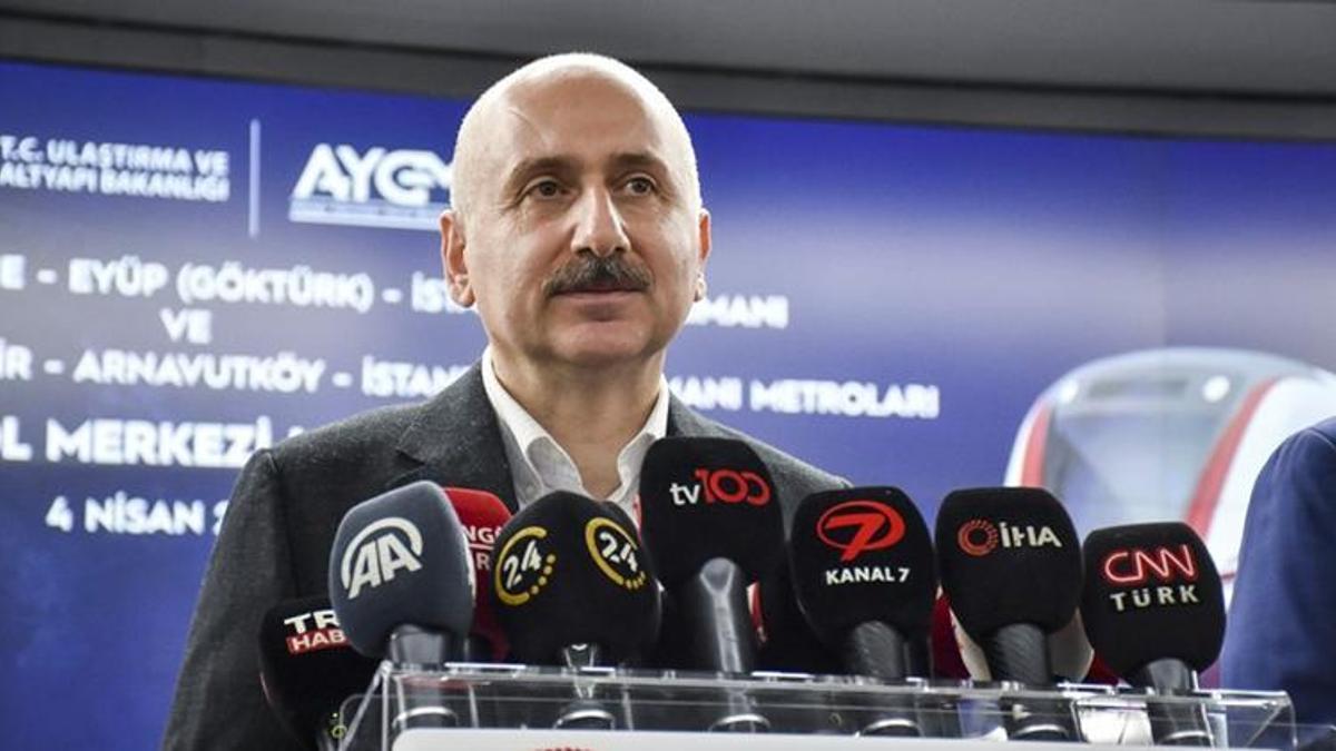 Karaismailoğlu: Halkalı-İstanbul Yeni Havalimanı metro hattı yüzde 78 tamamlandı
