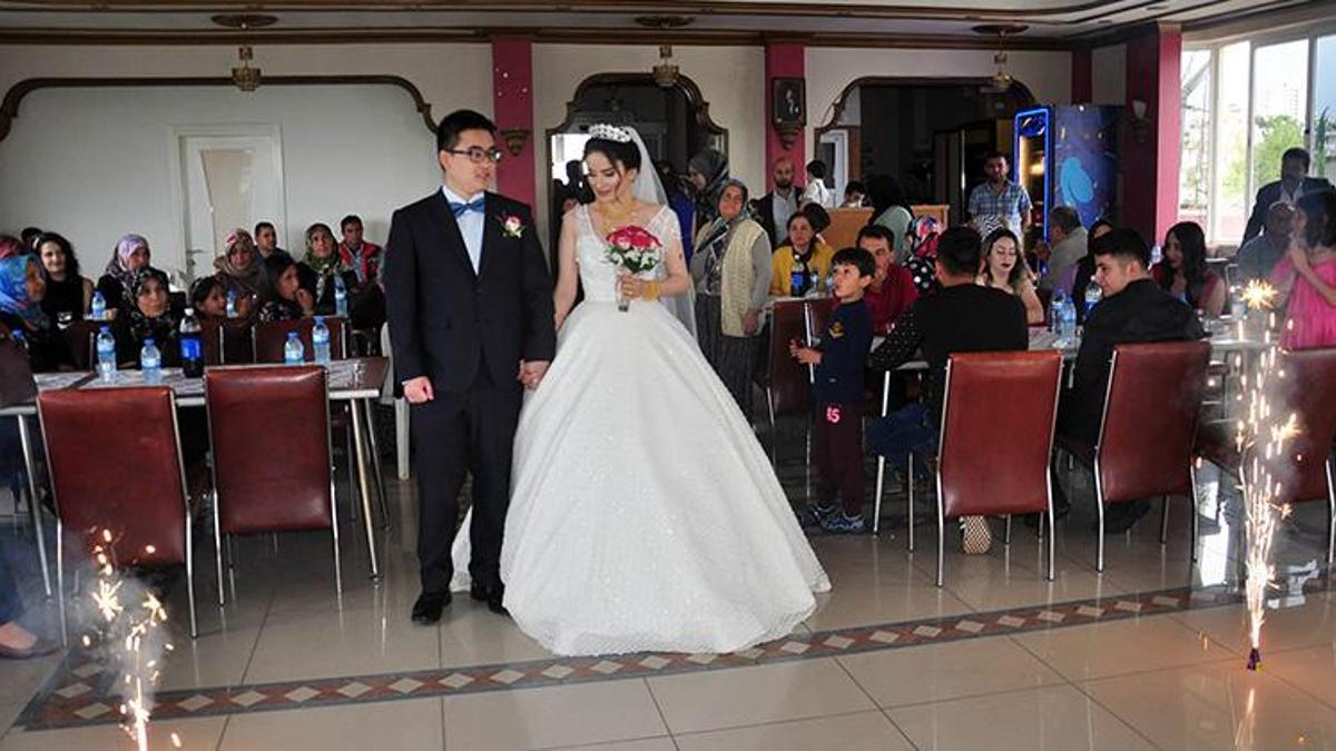 Tayvanlı damat ile Türk gelin Osmaniye'de evlendi