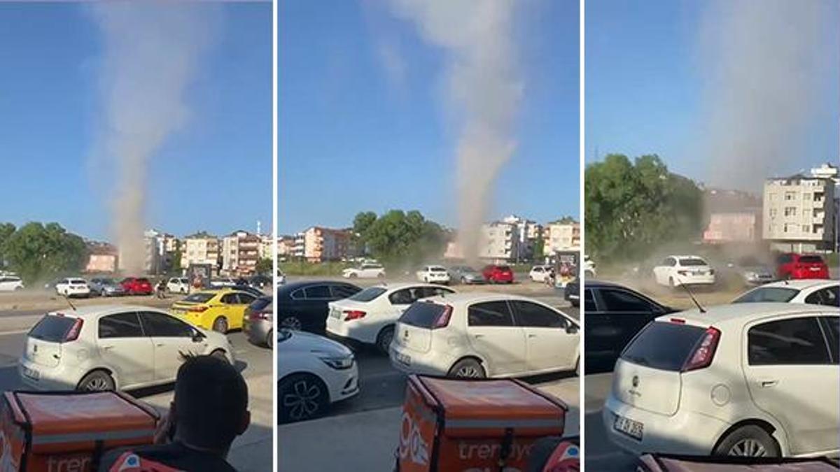 İstanbul'da hortum paniği! Görenler inanamadı