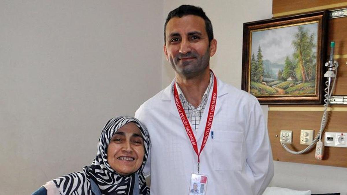 Karnından 3 kiloluk kitle çıkartıldı