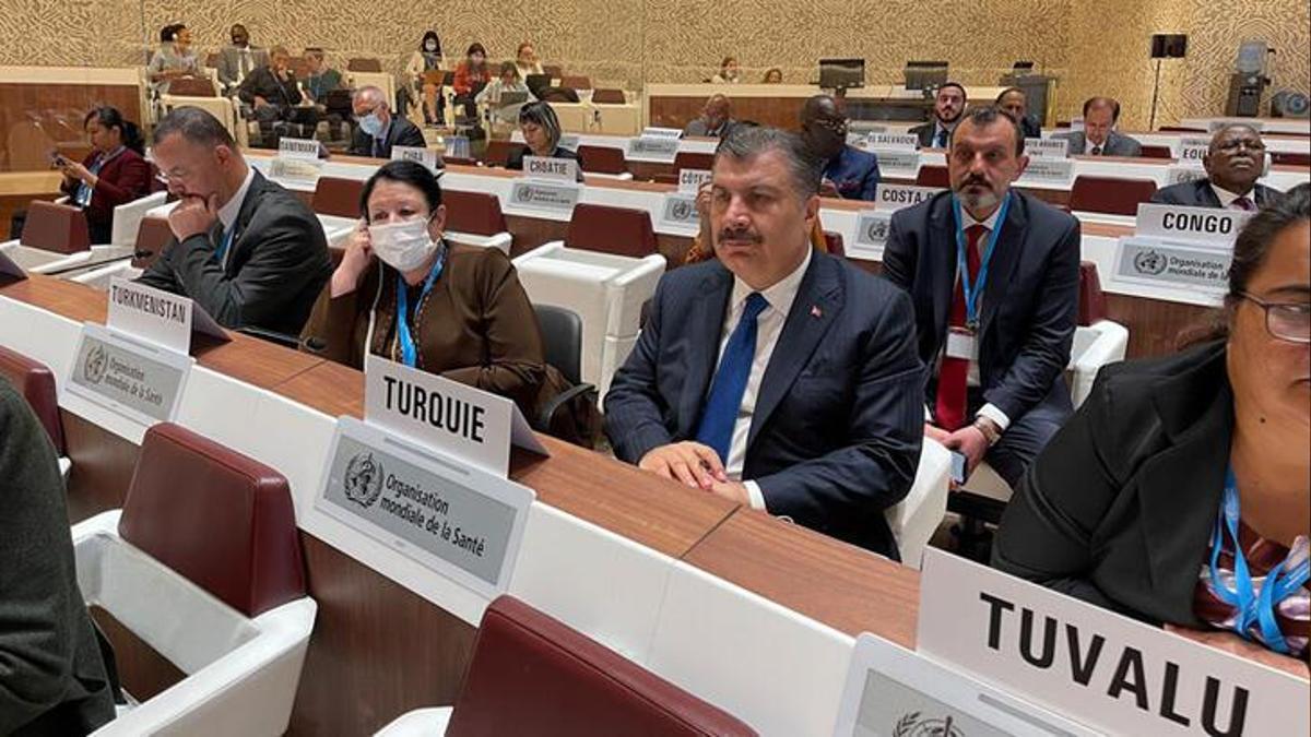 Bakan Koca İsviçre'de konuştu: Acil durumlarda insan temelli adımlar atmalıyız!