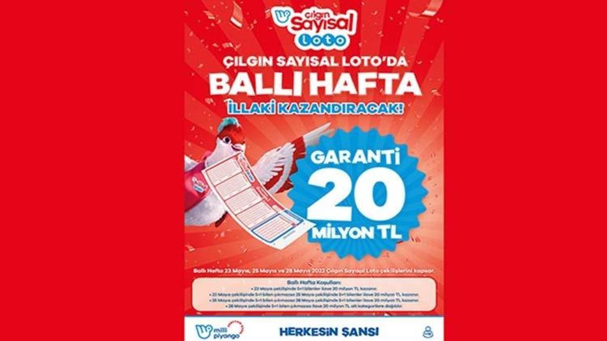 Çılgın Sayısal Loto’nun en ‘Ballı Hafta’sı başlıyor, oyun severler illa ki kazanıyor!