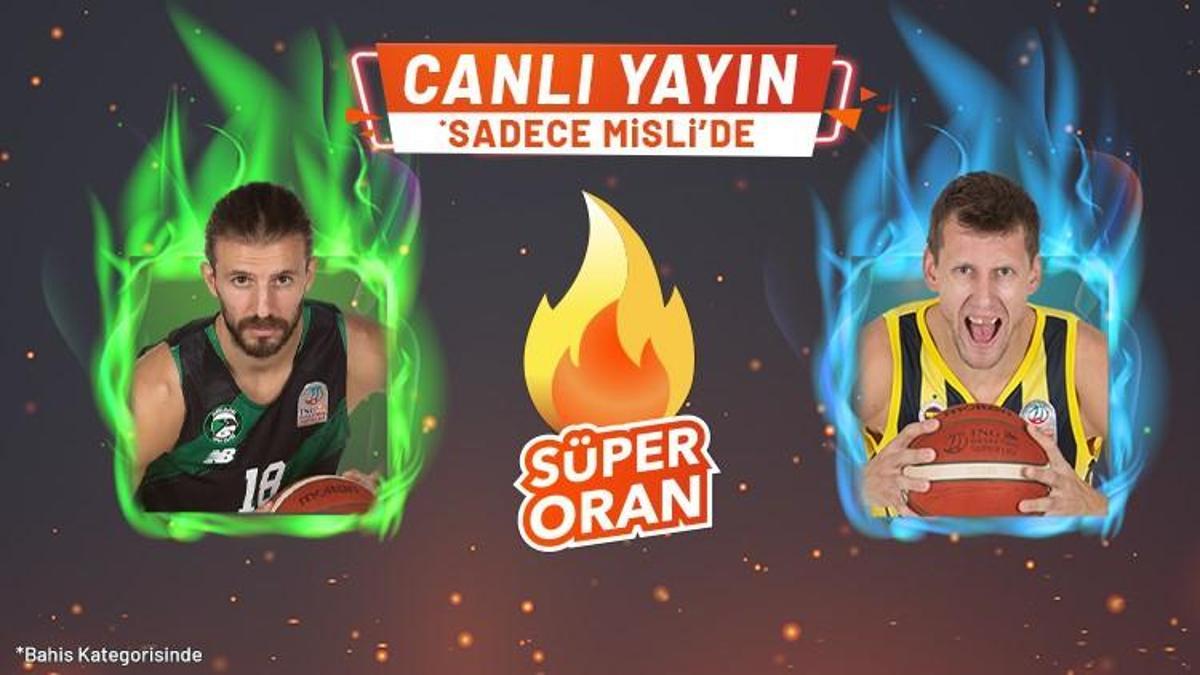 Darüşşafaka – Fenerbahçe Beko maçı Tek Maç ve Canlı Bahis seçenekleriyle Misli.com’da
