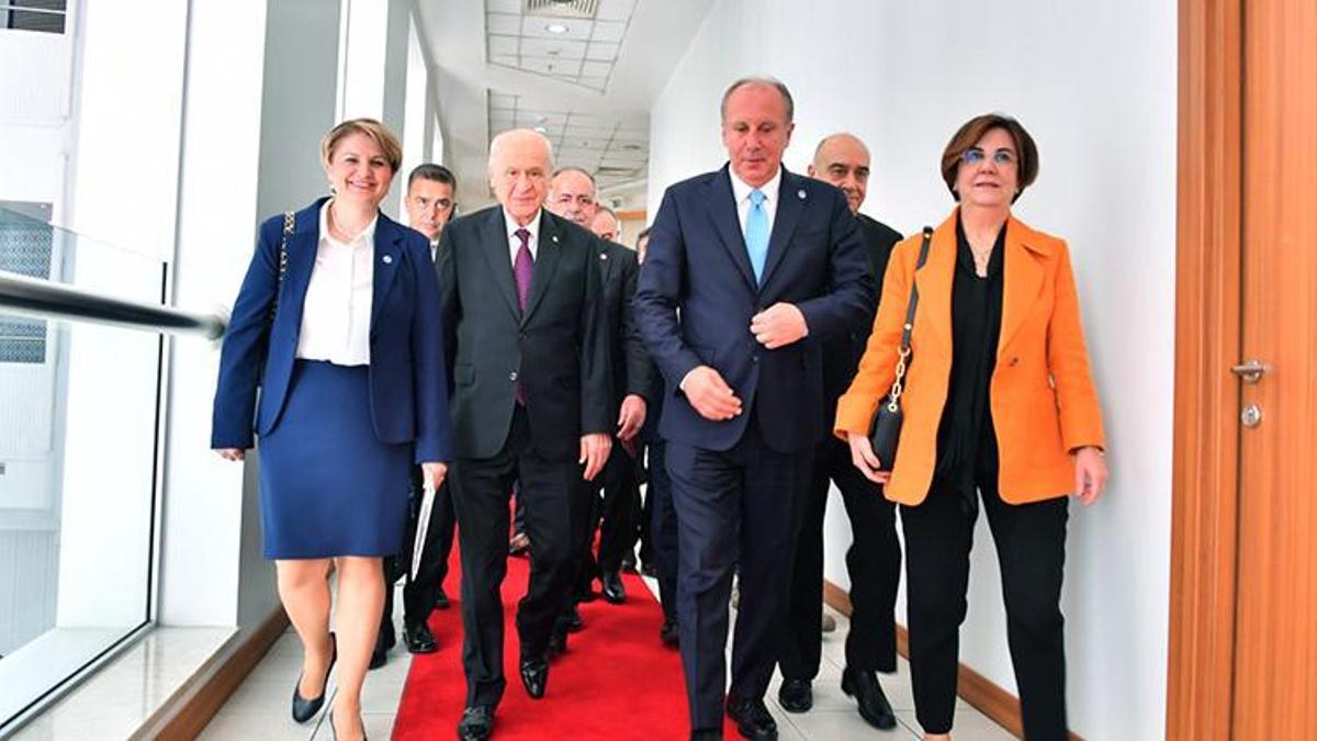Devlet Bahçeli, Muharrem İnce'yi kabul etti