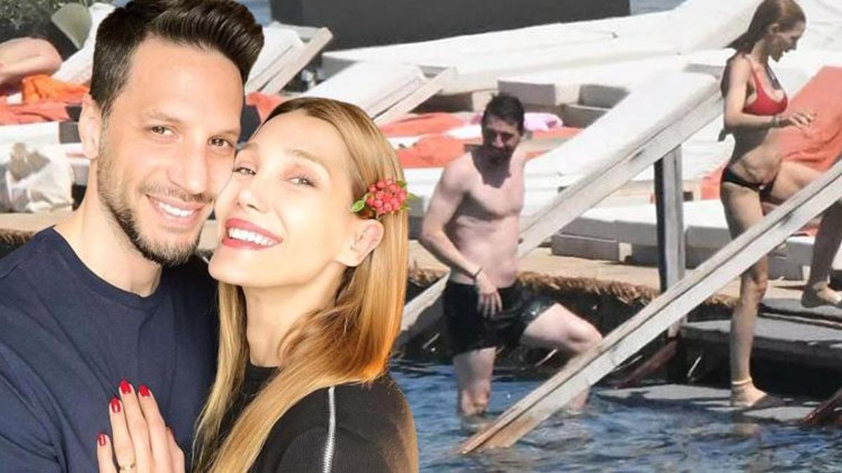 Hakan Balta ve eşi sezonu Çeşme'de açtı