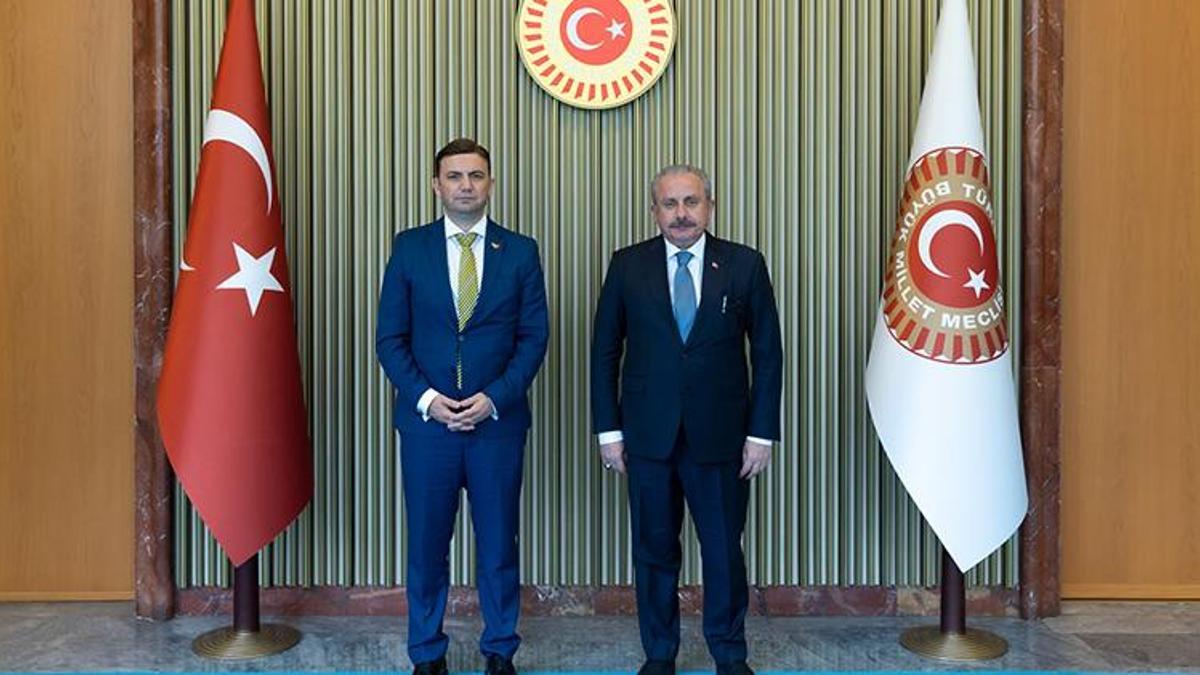 TBMM Başkanı Şentop, Kuzey Makedonya Dışişleri Bakanı'nı kabul etti