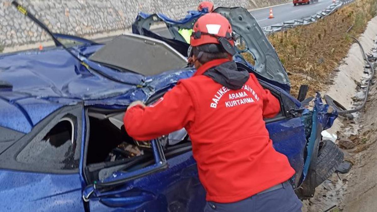 Balıkesir'de kaza: 1 ölü, 1 yaralı