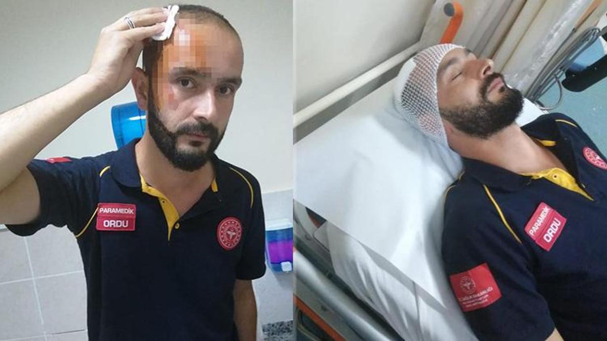 Sağlık görevlisine perde demiriyle saldırdı! Gözaltına alındı