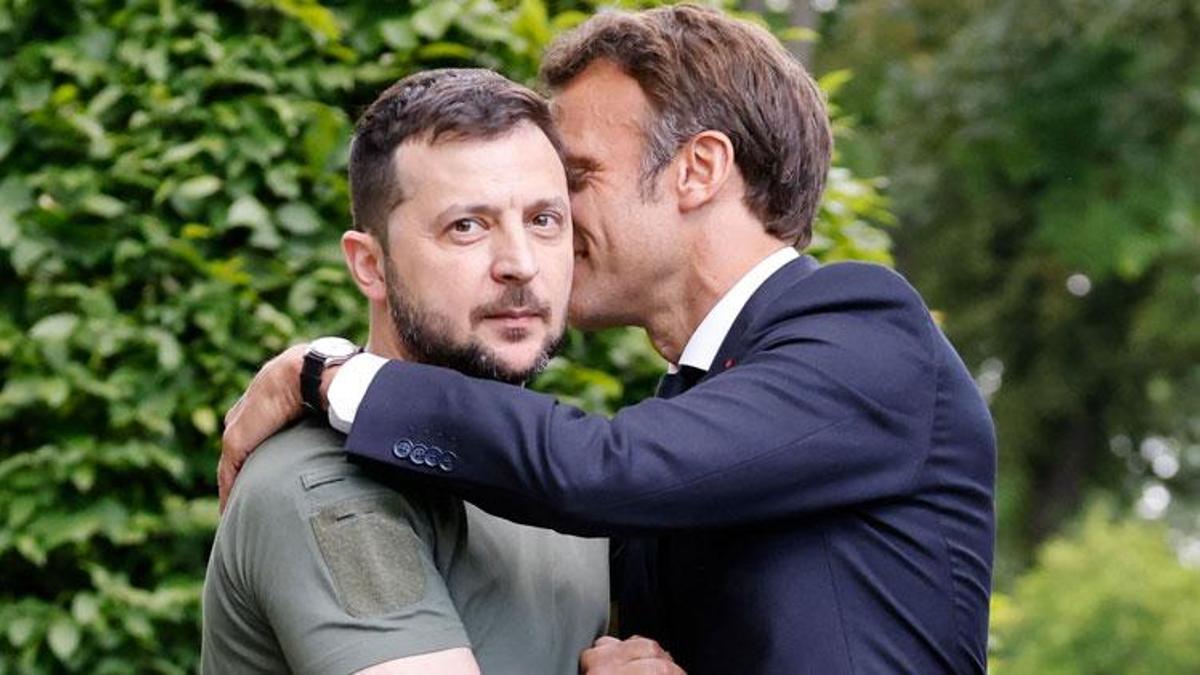 Fransa Cumhurbaşkanı Macron'dan 'U dönüşü'! Zelenski'nin tepkisi sosyal medyada viral oldu...