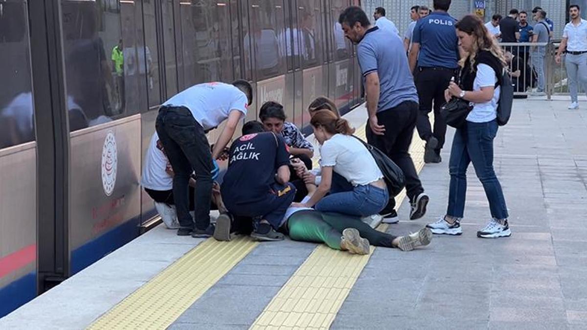 Marmaray’da raylara atlayan kişi hayatını kaybetti! Kız arkadaşı sinir krizi geçirdi