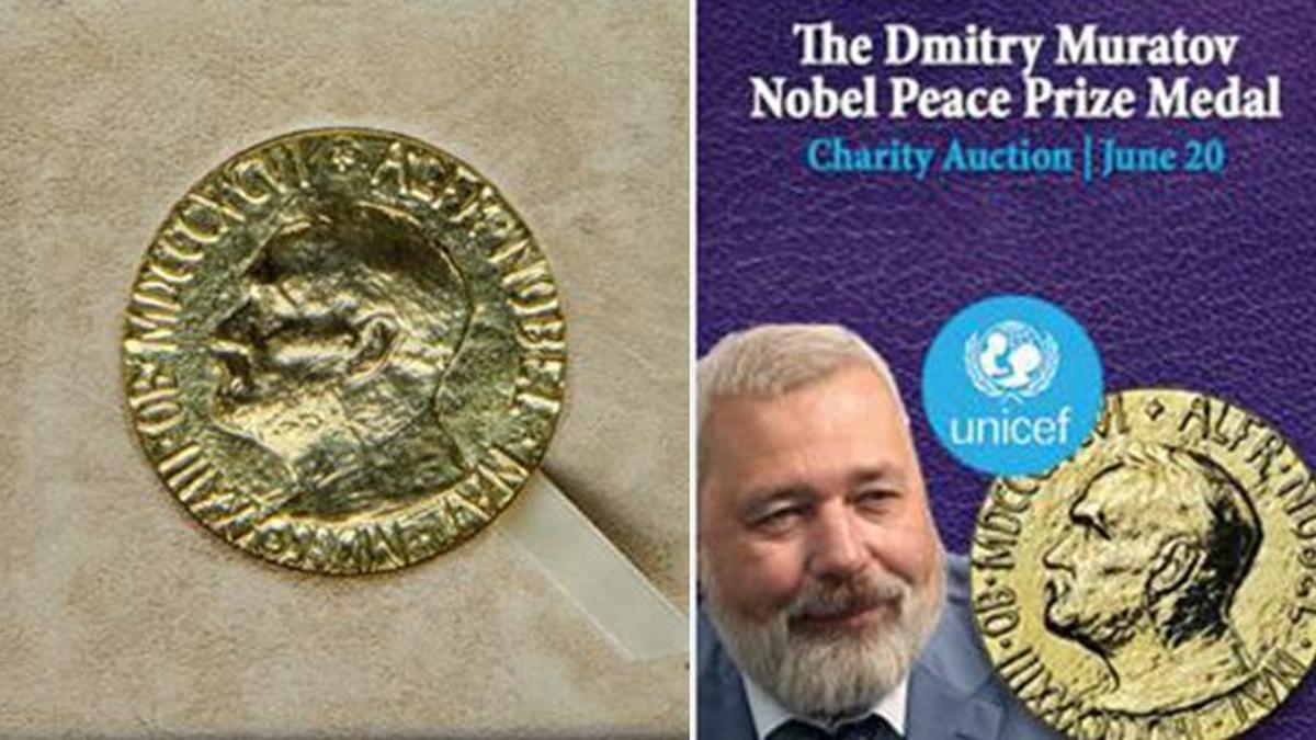 Rus gazeteci, Ukraynalı mülteci çocuklar yararına Nobel Ödülü'nü sattı! Rekor kırdı