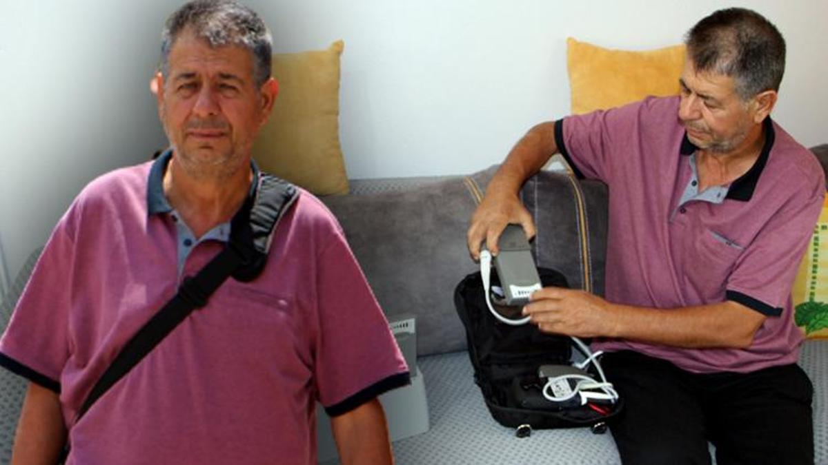 Kalp krizi hayatını değiştirdi, artık kalbini çantasında taşıyor! 'Hayatım elektrik ve pile bağlı'