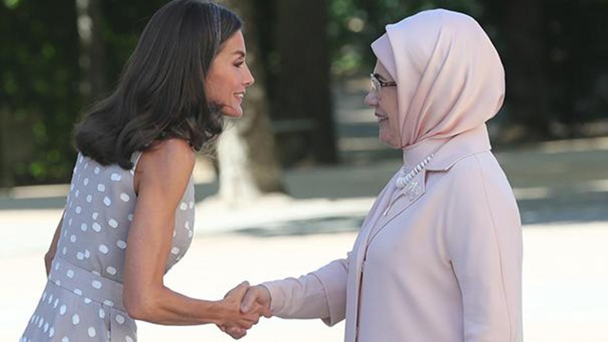 Emine Erdoğan, Kraliçe Letizia ile görüştü