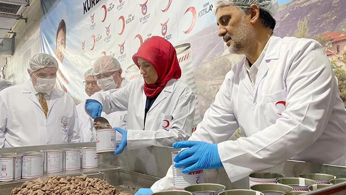 Kızılay, 42 bin hisse kurban etini ihtiyaç sahiplerine ulaştıracak