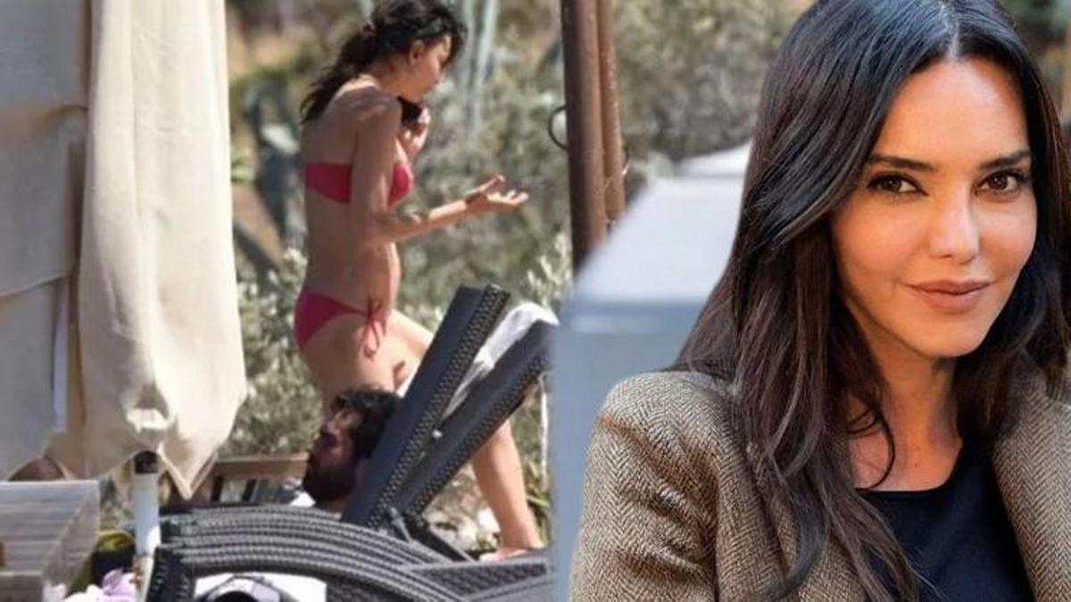 Hararetli görüşme! Hande Ataizi ve sevgilisi Dinç Aydoğdu tatilde