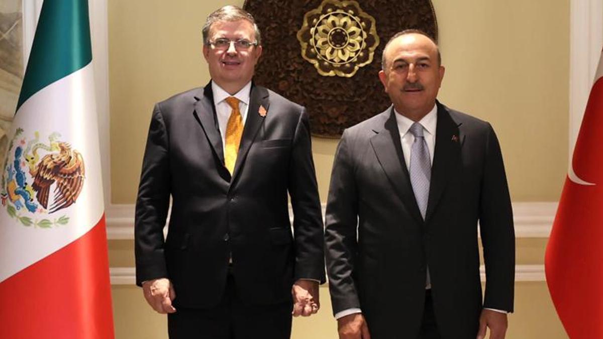 Bakan Çavuşoğlu, Meksikalı mevkidaşı Ebrard ile görüştü