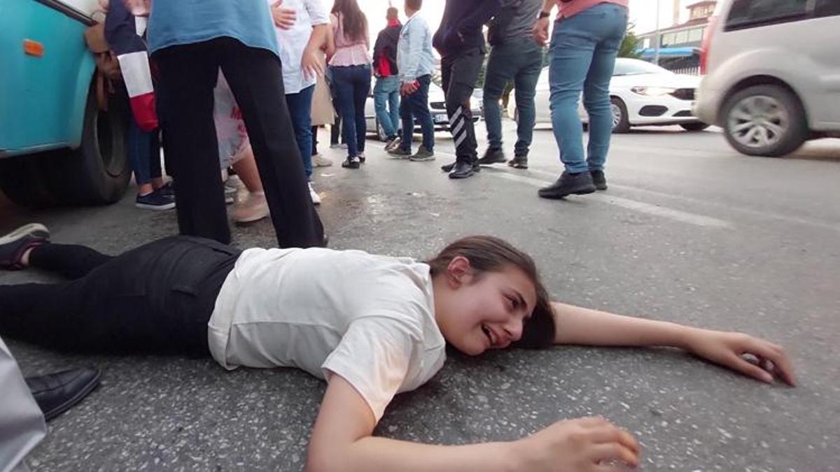 Kazazede kız, yardıma koşanların sözleriyle ağladı
