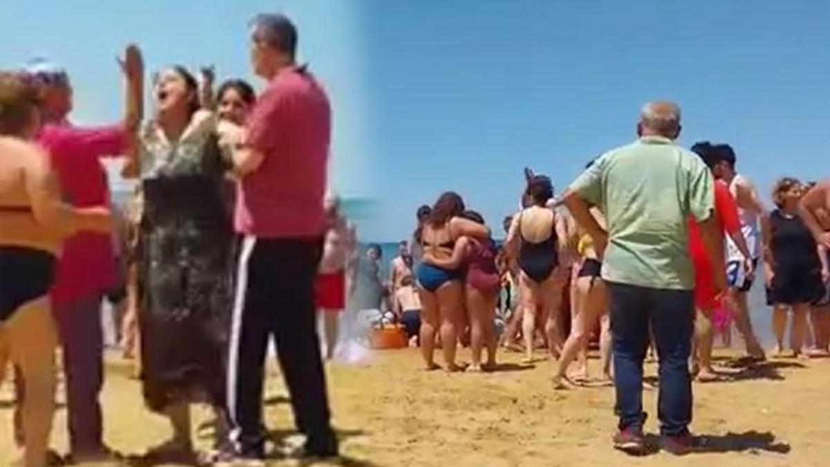 Sarıyer’de plajda korku dolu anlar! Şoka giren kadını defalarca tokatladı