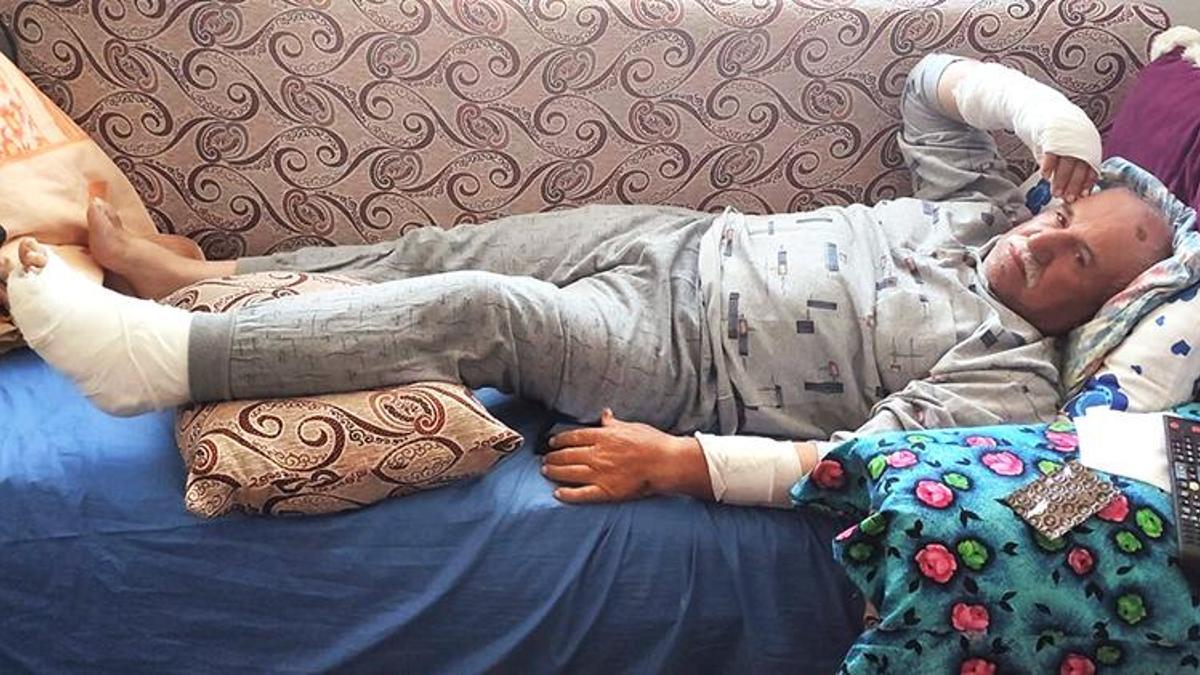Kıbrıs gazisi komşusu tarafından darp edildi