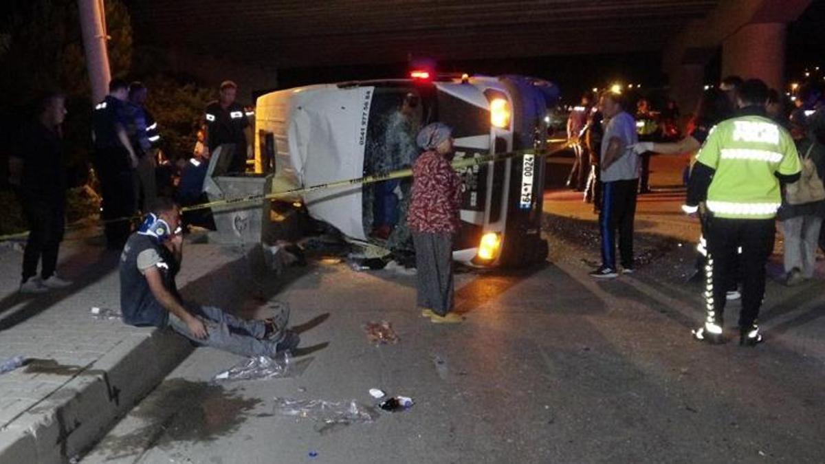 Tarım işçilerini taşıyan minibüs devrildi: 1 ölü, 3'ü ağır 14 yaralı