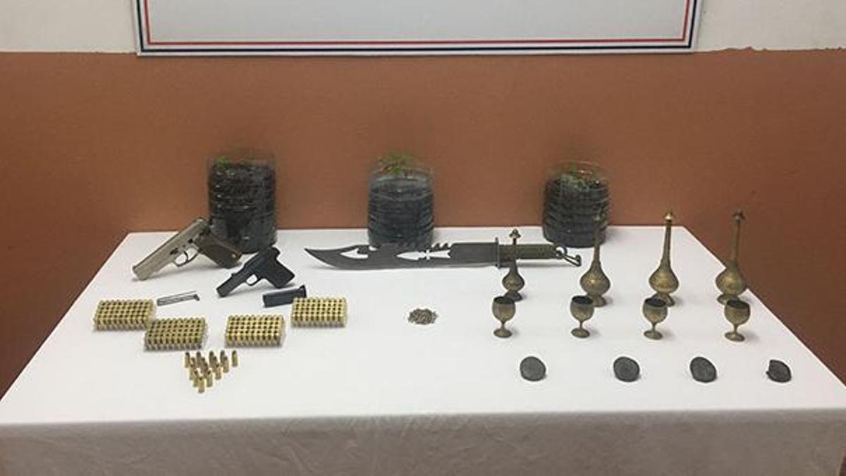 Kırklareli'de Bizans dönemine ait değerli parçalar ele geçirildi