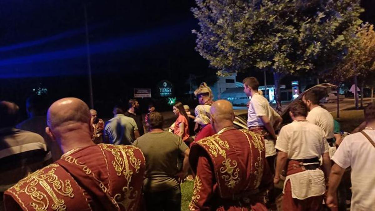 Kazaya ilk müdahale mehter takımından geldi