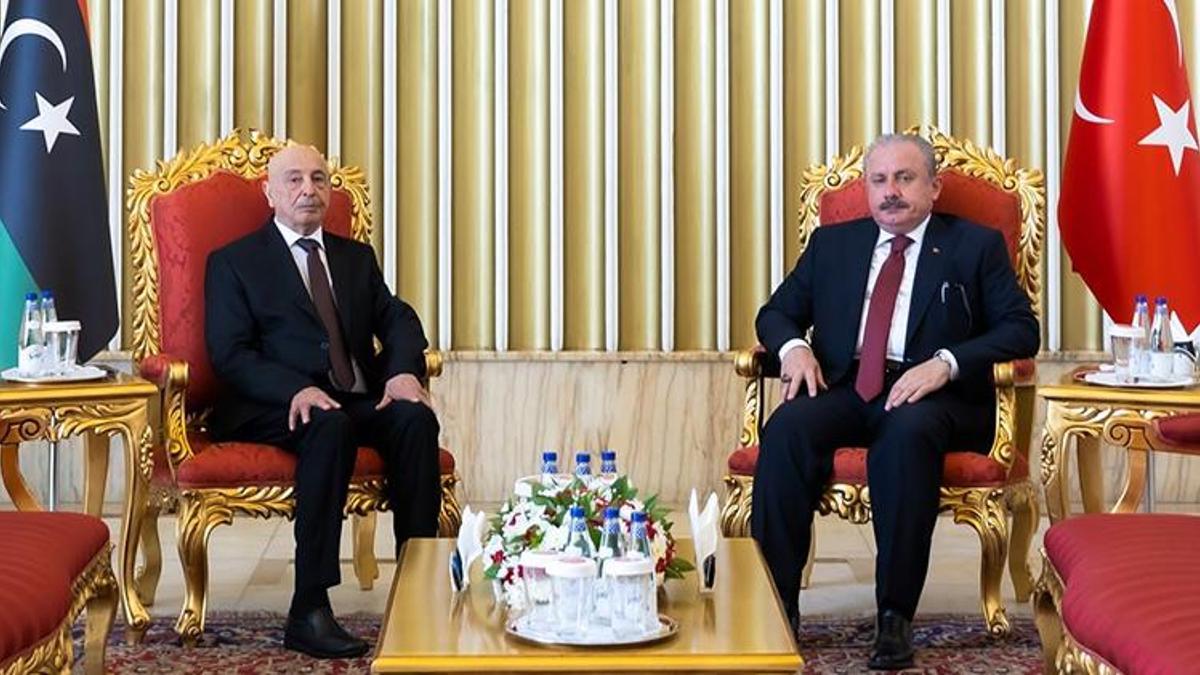 TBMM Başkanı Şentop, Libyalı mevkidaşıyla görüştü