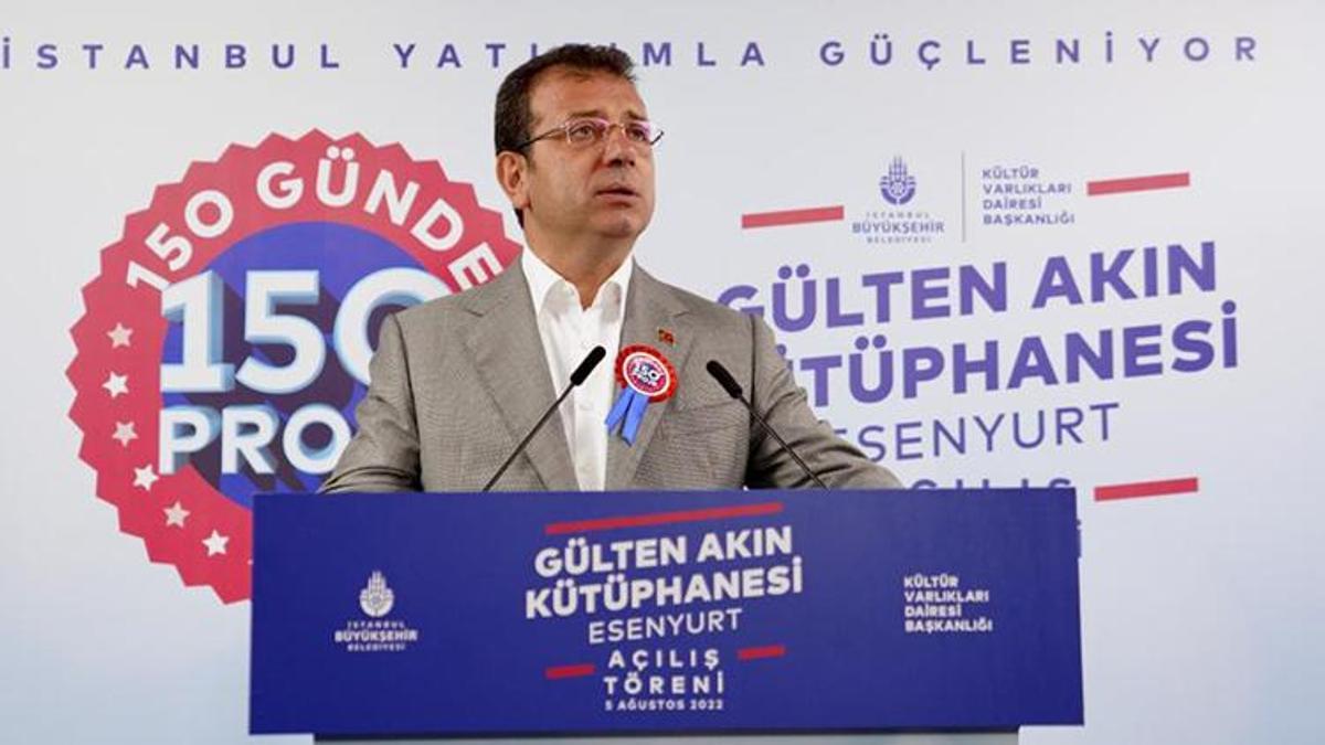 Ekrem İmamoğlu Esenyurt'ta kütüphane açılışına katıldı